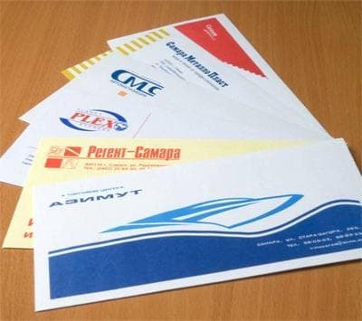 Конверты с логотипом